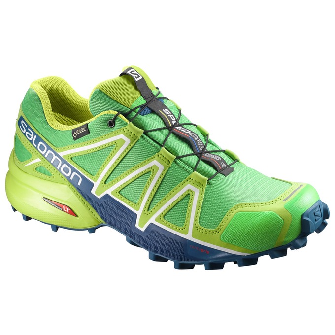 Buty Do Biegania W Terenie Męskie Salomon SPEEDCROSS 4 GTX® - Zielone / Żółte - Polska (094-AWUDXC)